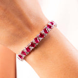 Aressa Ruby Red Tennis Bracelet