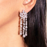 Kayra White Diamante Necklace Set