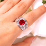 Zoraya Ruby Red Ring