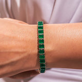 Chloe Emerald Green Tennis Bracelet