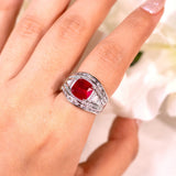 Zoraya Ruby Red Ring