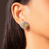 Sylvie Yellow Stud Earrings