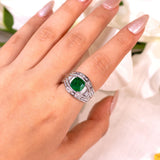 Zoraya Emerald Green Ring