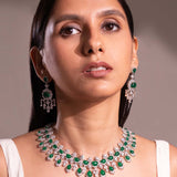 Bianca Emerald Green Necklace Set