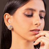 Sylvie Yellow Stud Earrings