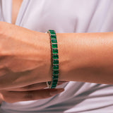Chloe Emerald Green Tennis Bracelet