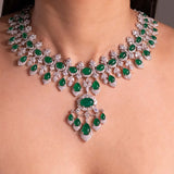 Bianca Emerald Green Necklace Set