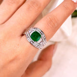 Zoraya Emerald Green Ring