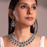 Bianca Emerald Green Necklace Set