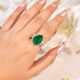 Eloise Emerald Green Ring