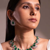 Lara Emerald Green Necklace Set