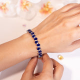 Edena- Sapphire Blue Tennis Bracelet