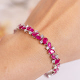 Zinnara Ruby Pink Tennis Bracelet