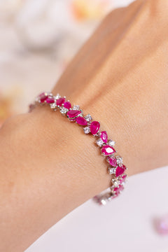 Zinnara Ruby Pink Tennis Bracelet