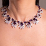 Lara Purple Necklace Set