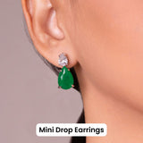 Andie Doublet Emerald Green Pendant Set