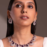 Lara Purple Necklace Set