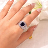 Zoraya Sapphire Blue Ring