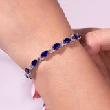 Elira Sapphire Blue Tennis Bracelet