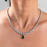 Blair Emerald Green Pendant Set