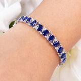 Aressa Sapphire Blue Tennis Bracelet