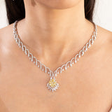 Lunette Sapphire Yellow Necklace Set