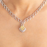 Lunette Sapphire Yellow Necklace Set