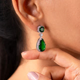 Alina Green Drop Earrings