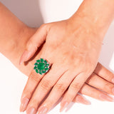Zavira Emerald Green Ring