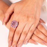 Zavira Sapphire Pink Ring