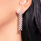 Kristina White Diamante Necklace Set