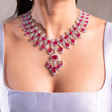Bianca Ruby Red Necklace Set