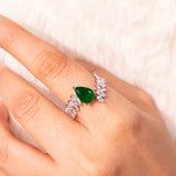Aveline Emerald Green Ring