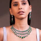 Susan Emerald Green Necklace Set
