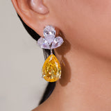 Solara Yellow Drop Earrings