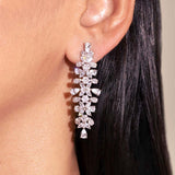 Jina White Diamante Necklace Set