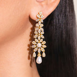 Fiora Crystal Diamante Pearl Necklace Set