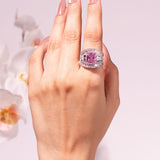 Zafira Sapphire Pink Ring