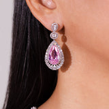 Oria Sapphire Pink Pendant Set