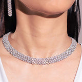 Lana White Diamante Necklace Set