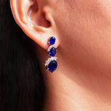 Grace Sapphire Blue Necklace Set