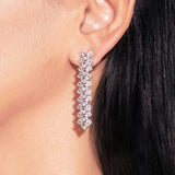 Lola White Diamante Necklace Set