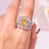 خاتم زافيرا الياقوتي الأصفر