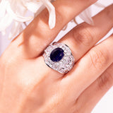 Zephira Sapphire Blue Ring