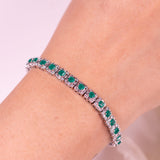 Viona Emerald Green Tennis Bracelet