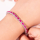 Aeris Ruby Red Tennis Bracelet