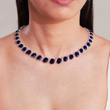 Grace Sapphire Blue Necklace Set