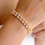 Viora Yellow Tennis Bracelet