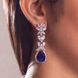 Connie Sapphire Blue Earrings