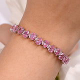 Edena Sapphire Pink Tennis Bracelet